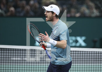 2021-11-01 - Andy Murray of Great Britain reacts during day 1 of the Rolex Paris Masters 2021, an ATP Masters 1000 tennis tournament on November 1, 2021 at Accor Arena in Paris, France - ROLEX PARIS MASTERS 2021, AN ATP MASTERS 1000 TENNIS TOURNAMENT - INTERNATIONALS - TENNIS