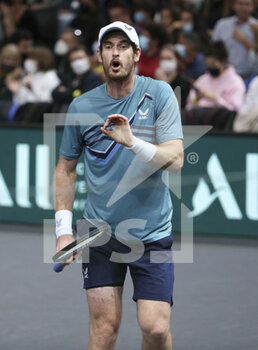 2021-11-01 - Andy Murray of Great Britain during day 1 of the Rolex Paris Masters 2021, an ATP Masters 1000 tennis tournament on November 1, 2021 at Accor Arena in Paris, France - ROLEX PARIS MASTERS 2021, AN ATP MASTERS 1000 TENNIS TOURNAMENT - INTERNATIONALS - TENNIS