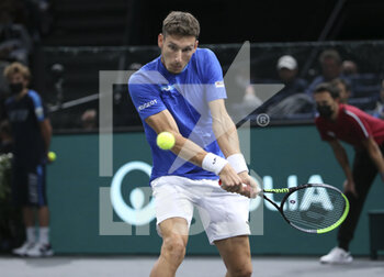 2021-11-01 - Pablo Carreno Busta of Spain during day 1 of the Rolex Paris Masters 2021, an ATP Masters 1000 tennis tournament on November 1, 2021 at Accor Arena in Paris, France - ROLEX PARIS MASTERS 2021, AN ATP MASTERS 1000 TENNIS TOURNAMENT - INTERNATIONALS - TENNIS