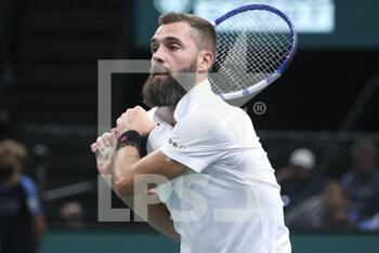2021-11-01 - Benoit Paire of France during day 1 of the Rolex Paris Masters 2021, an ATP Masters 1000 tennis tournament on November 1, 2021 at Accor Arena in Paris, France - ROLEX PARIS MASTERS 2021, AN ATP MASTERS 1000 TENNIS TOURNAMENT - INTERNATIONALS - TENNIS