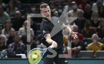 2021-11-02 - Marton Fucsovics of Hungary during day 2 of the Rolex Paris Masters 2021, an ATP Masters 1000 tennis tournament on November 2, 2021 at Accor Arena in Paris, France - ROLEX PARIS MASTERS 2021, AN ATP MASTERS 1000 TENNIS TOURNAMENT - INTERNATIONALS - TENNIS