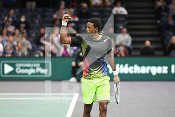 2021-11-02 - Gael Monfils of France celebrates during the Rolex Paris Masters 2021, ATP Masters 1000 tennis tournament, on November 2, 2021 at Accor Arena in Paris, France - ROLEX PARIS MASTERS 2021, ATP MASTERS 1000 TENNIS TOURNAMENT - INTERNATIONALS - TENNIS