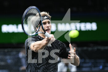 2021-11-03 - Alexander "Sascha" Zverev of Germany during the Rolex Paris Masters 2021, ATP Masters 1000 tennis tournament, on November 3, 2021 at Accor Arena in Paris, France - ROLEX PARIS MASTERS 2021, ATP MASTERS 1000 TENNIS TOURNAMENT - INTERNATIONALS - TENNIS