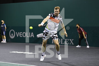 2021-11-03 - Andrey (or Andrei) Golubev of Kazakhstan during the Rolex Paris Masters 2021, ATP Masters 1000 tennis tournament, on November 3, 2021 at Accor Arena in Paris, France - ROLEX PARIS MASTERS 2021, ATP MASTERS 1000 TENNIS TOURNAMENT - INTERNATIONALS - TENNIS