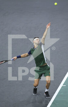 2021-11-04 - Grigor Dimitrov of Bulgaria during the Rolex Paris Masters 2021, ATP Masters 1000 tennis tournament on November 4, 2021 at Accor Arena in Paris, France - ROLEX PARIS MASTERS 2021, ATP MASTERS 1000 TENNIS TOURNAMENT - INTERNATIONALS - TENNIS