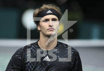 2021-11-04 - Alexander Sascha Zverev of Germany during the Rolex Paris Masters 2021, ATP Masters 1000 tennis tournament on November 4, 2021 at Accor Arena in Paris, France - ROLEX PARIS MASTERS 2021, ATP MASTERS 1000 TENNIS TOURNAMENT - INTERNATIONALS - TENNIS