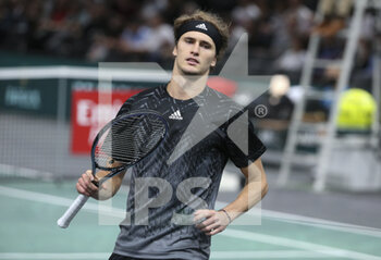 2021-11-05 - Alexander Sascha Zverev of Germany during the Rolex Paris Masters 2021, ATP Masters 1000 tennis tournament on November 4, 2021 at Accor Arena in Paris, France - ROLEX PARIS MASTERS 2021, ATP MASTERS 1000 TENNIS TOURNAMENT - INTERNATIONALS - TENNIS