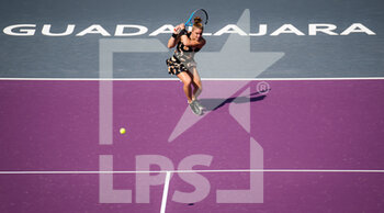 2021-11-11 - Maria Sakkari of Greece in action against Iga Swiatek of Poland during the first round-robin match at the 2021 Akron WTA Finals Guadalajara, Masters WTA tennis tournament on November 11, 2021 in Guadalajara, Mexico - 2021 AKRON WTA FINALS GUADALAJARA, MASTERS WTA TENNIS TOURNAMENT - INTERNATIONALS - TENNIS