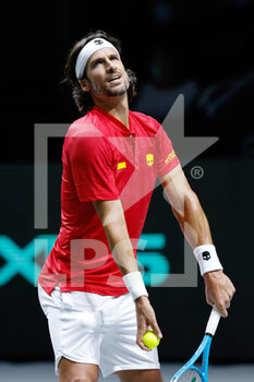 2021-11-26 - Feliciano Lopez of Spain during the Davis Cup 2021, Group A tennis first match between Spain and Ecuador on November 26, 2021 at Madrid Arena in Madrid, Spain - DAVIS CUP 2021, GROUP A - SPAIN VS ECUADOR - INTERNATIONALS - TENNIS