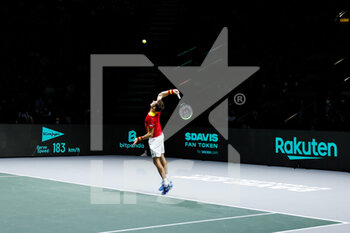2021-11-26 - Pablo Carreno of Spain during the Davis Cup 2021, Group A tennis second match between Spain and Ecuador on November 26, 2021 at Madrid Arena in Madrid, Spain - DAVIS CUP 2021, GROUP A - SPAIN VS ECUADOR - INTERNATIONALS - TENNIS