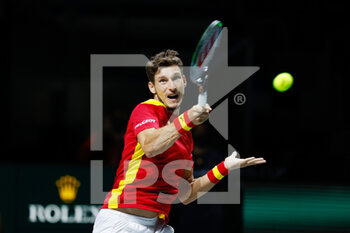 2021-11-26 - Pablo Carreno of Spain during the Davis Cup 2021, Group A tennis third match between Spain and Ecuador on November 26, 2021 at Madrid Arena in Madrid, Spain - DAVIS CUP 2021, GROUP A - SPAIN VS ECUADOR - INTERNATIONALS - TENNIS