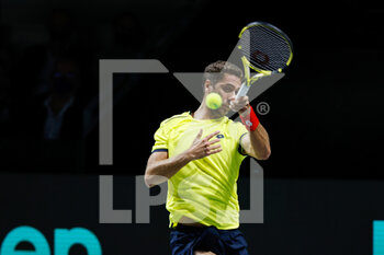 2021-11-27 - Roberto Quiroz of Ecuador during the Davis Cup 2021, Group A tennis match between Russia and Ecuador on November 27, 2021 at Madrid Arena in Madrid, Spain - DAVIS CUP 2021, GROUP B - KAZAKHSTAN VS SWEDEN - INTERNATIONALS - TENNIS