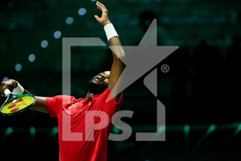 2021-11-28 - Frances Tiafoe of the United States during the Davis Cup 2021, tennis event between United States and Colombia on November 28, 2021 at Pala Alpitour in Turin, Italy - DAVIS CUP 2021, GROUP B - CANADA VS KAZAKHSTAN - INTERNATIONALS - TENNIS