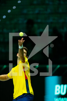 2021-11-28 - Nicolas Mejia of Colombia during the Davis Cup 2021, tennis event between United States and Colombia on November 28, 2021 at Pala Alpitour in Turin, Italy - DAVIS CUP 2021, GROUP B - CANADA VS KAZAKHSTAN - INTERNATIONALS - TENNIS