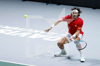 2021-11-28 - Feliciano Lopez of Spain during the Davis Cup 2021, Group A tennis match between Spain and Russia on November 28, 2021 at Madrid Arena in Madrid, Spain - DAVIS CUP 2021, GROUP B - CANADA VS KAZAKHSTAN - INTERNATIONALS - TENNIS