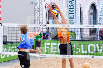 2021-07-31 - FIVB Beach Volleyball World Tour 1 Star Ljubljana; muro di Patrikas Stankevičius (LTU) - BEACH VOLLEY WORLD TOUR 2021 - BEACH VOLLEY - VOLLEYBALL