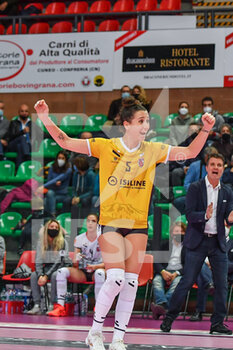 2021-11-28 - Spirito Ilaria (Bosca Cuneo), celebrates after scoring a point - BOSCA S.BERNARDO CUNEO VS VERO VOLLEY MONZA - SERIE A1 WOMEN - VOLLEYBALL