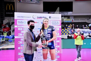2021-12-18 - MVP of the match Eleonora Furlan (Delta Despar Trentino) - DELTA DESPAR TRENTINO VS ACQUA&SAPONE ROMA VOLLEY CLUB - SERIE A1 WOMEN - VOLLEYBALL