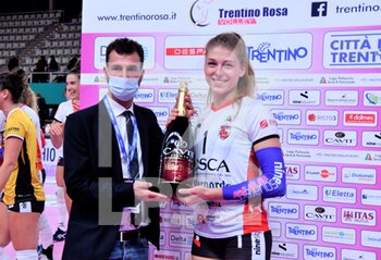 2021-10-17 - Sofya Kuznetsova MVP of the match (Bosca San Bernado Cuneo) - DELTA DESPAR TRENTINO VS BOSCA S. BERNARDO CUNEO - SERIE A1 WOMEN - VOLLEYBALL