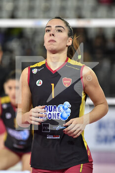 2021-10-17 - Avenia Giorgia of Acqua & Sapone Roma Volley during the Women's Volleyball Championship Series A match between Acqua & Sapone Volley Roma and Imoco Volley Conegliano at PalaEur, October 17, 2021 in Rome, Italy.  - ACQUA&SAPONE ROMA VOLLEY CLUB VS IMOCO VOLLEY CONEGLIANO - SERIE A1 WOMEN - VOLLEYBALL