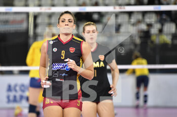 2021-10-17 - Papa Valeria of Acqua & Sapone Roma Volley  during the Women's Volleyball Championship Series A match between Acqua & Sapone Volley Roma and Imoco Volley Conegliano at PalaEur, October 17, 2021 in Rome, Italy.  - ACQUA&SAPONE ROMA VOLLEY CLUB VS IMOCO VOLLEY CONEGLIANO - SERIE A1 WOMEN - VOLLEYBALL