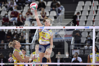 2021-10-17 - Butigan Bozana of Imoco Volley Conegliano in action during the Women's Volleyball Championship Series A match between Acqua & Sapone Volley Roma and Imoco Volley Conegliano at PalaEur, October 17, 2021 in Rome, Italy.  - ACQUA&SAPONE ROMA VOLLEY CLUB VS IMOCO VOLLEY CONEGLIANO - SERIE A1 WOMEN - VOLLEYBALL