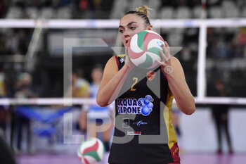 2021-10-17 - Trnkovà Veronika of Acqua & Sapone Roma Volley during the Women's Volleyball Championship Series A match between Acqua & Sapone Volley Roma and Imoco Volley Conegliano at PalaEur, October 17, 2021 in Rome, Italy.  - ACQUA&SAPONE ROMA VOLLEY CLUB VS IMOCO VOLLEY CONEGLIANO - SERIE A1 WOMEN - VOLLEYBALL