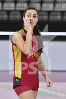2021-11-14 - Venturi Malia of Acqua & Sapone Roma Volley in action during the Women's Volleyball Championship Series A1 match between Acqua & Sapone Volley Roma and Vero Volley Monza at PalaEur, 14th November, 2021 in Rome, Italy.  - ACQUA&SAPONE ROMA VOLLEY CLUB VS VERO VOLLEY MONZA - SERIE A1 WOMEN - VOLLEYBALL