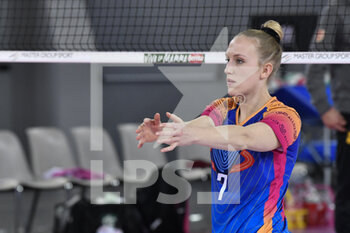 2021-11-14 - Lise Van Hecke of Vero Volley Monza  in action during the Women's Volleyball Championship Series A1 match between Acqua & Sapone Volley Roma and Vero Volley Monza at PalaEur, 14th November, 2021 in Rome, Italy.  - ACQUA&SAPONE ROMA VOLLEY CLUB VS VERO VOLLEY MONZA - SERIE A1 WOMEN - VOLLEYBALL