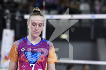 2021-11-14 - Lise Van Hecke of Vero Volley Monza  in action during the Women's Volleyball Championship Series A1 match between Acqua & Sapone Volley Roma and Vero Volley Monza at PalaEur, 14th November, 2021 in Rome, Italy.  - ACQUA&SAPONE ROMA VOLLEY CLUB VS VERO VOLLEY MONZA - SERIE A1 WOMEN - VOLLEYBALL
