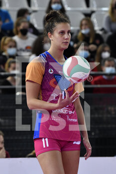 2021-11-14 - Anna Danesi of Vero Volley Monza  in action during the Women's Volleyball Championship Series A1 match between Acqua & Sapone Volley Roma and Vero Volley Monza at PalaEur, 14th November, 2021 in Rome, Italy.  - ACQUA&SAPONE ROMA VOLLEY CLUB VS VERO VOLLEY MONZA - SERIE A1 WOMEN - VOLLEYBALL