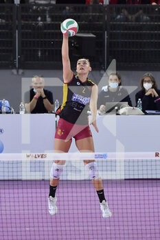 2021-11-14 - Trnkovà Veronika of Acqua & Sapone Roma Volley  in action during the Women's Volleyball Championship Series A1 match between Acqua & Sapone Volley Roma and Vero Volley Monza at PalaEur, 14th November, 2021 in Rome, Italy.  - ACQUA&SAPONE ROMA VOLLEY CLUB VS VERO VOLLEY MONZA - SERIE A1 WOMEN - VOLLEYBALL