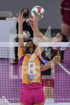 2021-11-14 - Alessia Orro of Vero Volley Monza  in action during the Women's Volleyball Championship Series A1 match between Acqua & Sapone Volley Roma and Vero Volley Monza at PalaEur, 14th November, 2021 in Rome, Italy.  - ACQUA&SAPONE ROMA VOLLEY CLUB VS VERO VOLLEY MONZA - SERIE A1 WOMEN - VOLLEYBALL