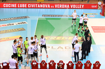 2021-11-03 - Verona Volley players take to the volleyball court - CUCINE LUBE CIVITANOVA VS NBV VERONA - SUPERLEAGUE SERIE A - VOLLEYBALL