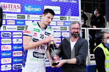 2021-11-14 - MVP of the match Srecko Lisinac (Itas Trentino) - ITAS TRENTINO VS VERO VOLLEY MONZA - SUPERLEAGUE SERIE A - VOLLEYBALL