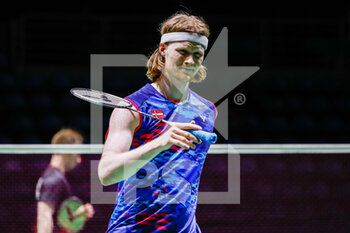 2022-04-26 - Anders Antonsen from Denmark, Round of 32 during the European Badminton Championships 2022 on April 26, 2022 at Gallur Sports Center in Madrid, Spain - EUROPEAN BADMINTON CHAMPIONSHIPS 2022 - BADMINTON - OTHER SPORTS