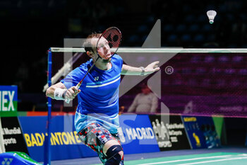 2022-04-26 - Misha Zilberman from Israel, Round of 32 during the European Badminton Championships 2022 on April 26, 2022 at Gallur Sports Center in Madrid, Spain - EUROPEAN BADMINTON CHAMPIONSHIPS 2022 - BADMINTON - OTHER SPORTS