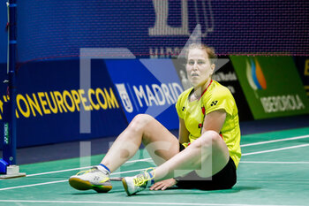 2022-04-26 - Maria Ulitina from Ukraine, Round of 32 during the European Badminton Championships 2022 on April 26, 2022 at Gallur Sports Center in Madrid, Spain - EUROPEAN BADMINTON CHAMPIONSHIPS 2022 - BADMINTON - OTHER SPORTS