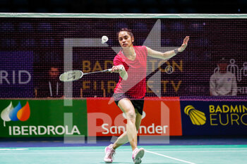 2022-04-26 - Gayle Mahulette from Netherlands, Round of 32 during the European Badminton Championships 2022 on April 26, 2022 at Gallur Sports Center in Madrid, Spain - EUROPEAN BADMINTON CHAMPIONSHIPS 2022 - BADMINTON - OTHER SPORTS