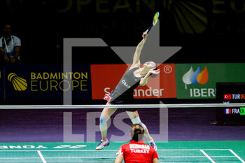 2022-04-26 - QI Xuefei from France, Round of 32 during the European Badminton Championships 2022 on April 26, 2022 at Gallur Sports Center in Madrid, Spain - EUROPEAN BADMINTON CHAMPIONSHIPS 2022 - BADMINTON - OTHER SPORTS