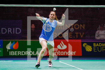 2022-04-26 - Katerina Tomalova from Czech Republic, Round of 32 during the European Badminton Championships 2022 on April 26, 2022 at Gallur Sports Center in Madrid, Spain - EUROPEAN BADMINTON CHAMPIONSHIPS 2022 - BADMINTON - OTHER SPORTS