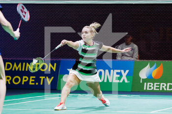 2022-04-27 - Rachael Darragh from Ireland, Round of 16 during the European Badminton Championships 2022 on April 27, 2022 at Gallur Sports Center in Madrid, Spain - EUROPEAN BADMINTON CHAMPIONSHIPS 2022 - BADMINTON - OTHER SPORTS
