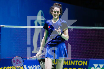 2022-04-27 - Neslihan Yigit from Turkey, Round of 16 during the European Badminton Championships 2022 on April 27, 2022 at Gallur Sports Center in Madrid, Spain - EUROPEAN BADMINTON CHAMPIONSHIPS 2022 - BADMINTON - OTHER SPORTS