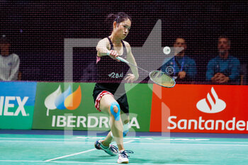 2022-04-27 - QI Xuefei from France, Round of 16 during the European Badminton Championships 2022 on April 27, 2022 at Gallur Sports Center in Madrid, Spain - EUROPEAN BADMINTON CHAMPIONSHIPS 2022 - BADMINTON - OTHER SPORTS