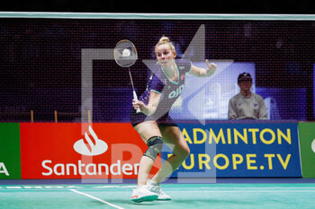 2022-04-27 - Mia Blichfeldt from Denmark, Round of 16 during the European Badminton Championships 2022 on April 27, 2022 at Gallur Sports Center in Madrid, Spain - EUROPEAN BADMINTON CHAMPIONSHIPS 2022 - BADMINTON - OTHER SPORTS