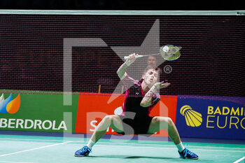 28/04/2022 - Callum Hemming from England, Quarter final during the European Badminton Championships 2022 on April 28, 2022 at Gallur Sports Center in Madrid, Spain - EUROPEAN BADMINTON CHAMPIONSHIPS 2022 - BADMINTON - ALTRO