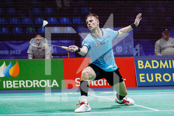 28/04/2022 - Hans-Kristian Solberq Vittinghus from Denmark, Quarter final during the European Badminton Championships 2022 on April 28, 2022 at Gallur Sports Center in Madrid, Spain - EUROPEAN BADMINTON CHAMPIONSHIPS 2022 - BADMINTON - ALTRO