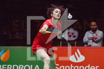 28/04/2022 - Neslihan Yigit from Turkey, Quarter final during the European Badminton Championships 2022 on April 28, 2022 at Gallur Sports Center in Madrid, Spain - EUROPEAN BADMINTON CHAMPIONSHIPS 2022 - BADMINTON - ALTRO