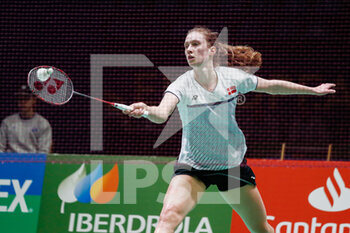 28/04/2022 - Line Christophersen from Denmark, Quarter final during the European Badminton Championships 2022 on April 28, 2022 at Gallur Sports Center in Madrid, Spain - EUROPEAN BADMINTON CHAMPIONSHIPS 2022 - BADMINTON - ALTRO