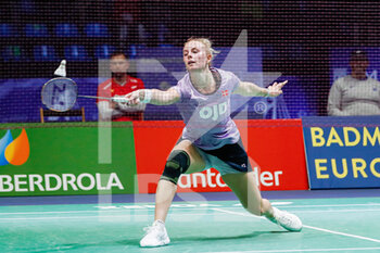 28/04/2022 - Mia Blichfeldt from Denmark, Quarter final during the European Badminton Championships 2022 on April 28, 2022 at Gallur Sports Center in Madrid, Spain - EUROPEAN BADMINTON CHAMPIONSHIPS 2022 - BADMINTON - ALTRO